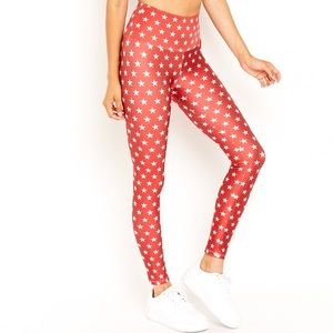 GOLDSHEEP red star full length leggings